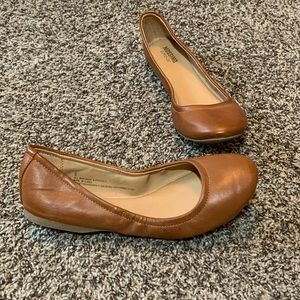 Brown Mossimo Faux Leather Flats